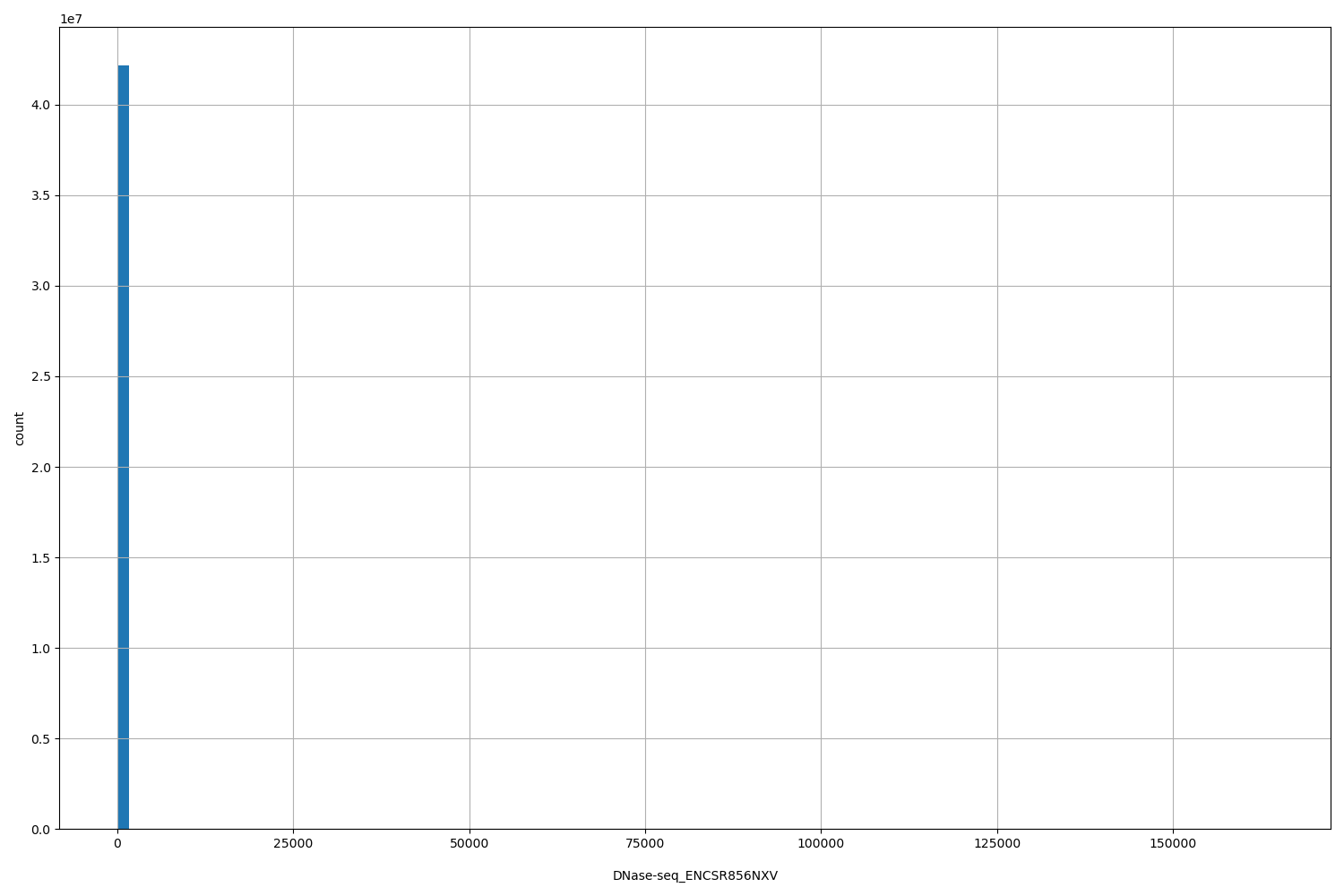HISTOGRAM FOR DNase-seq_ENCSR856NXV